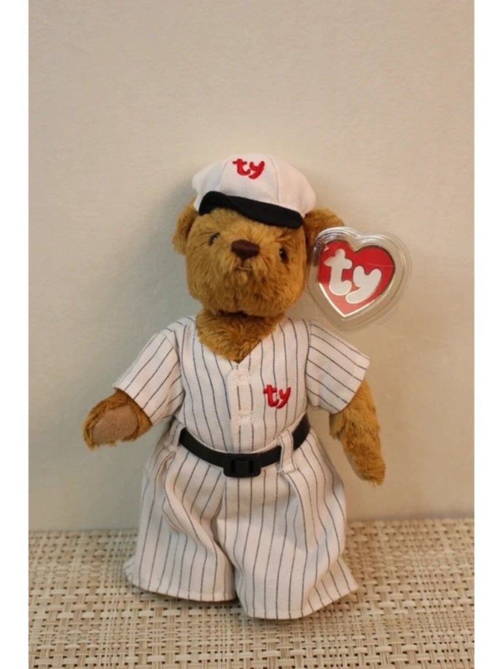 Ty Beaning Baby Baseball Bear Dressed in Uniform New with Tag "Cooper"